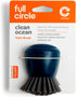 Full Circle Clean Ocean Palm Brush for Dishes, pots & pans. Ergonomic Grip. Made out of 100% Recycled Fishing Nets. Dishwasher Safe by Full Circle