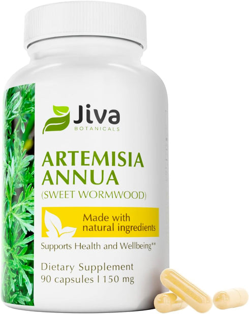 Jiva Botanicals Artemisia Annua Sweet Wormwood Capsules, Supports Immune System & Liver Health, 90 Capsules