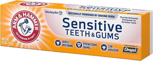HAMMER 4.5 oz (Pack 4) ARM & Sensitive Teeth & Gums Toothpaste
