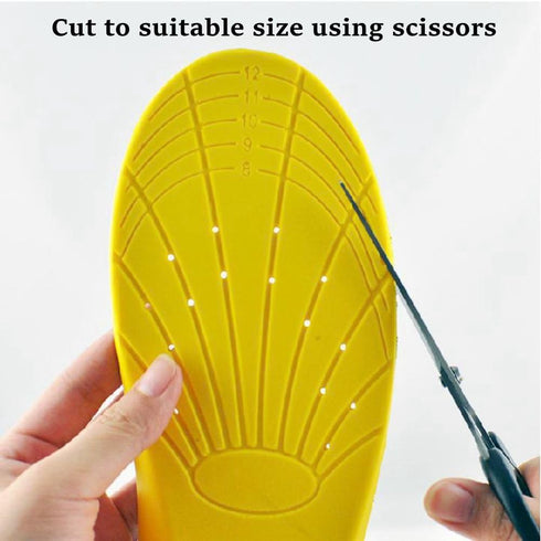 Shoe Insoles, Memory Foam for Excellent Shock Absorption and Cushioning, Comfortable for Men and Women, L