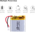 Liter Energy 3.7V Lipo Battery 600mAh Rechargeable Lithium Polymer with JST Connector (603030)
