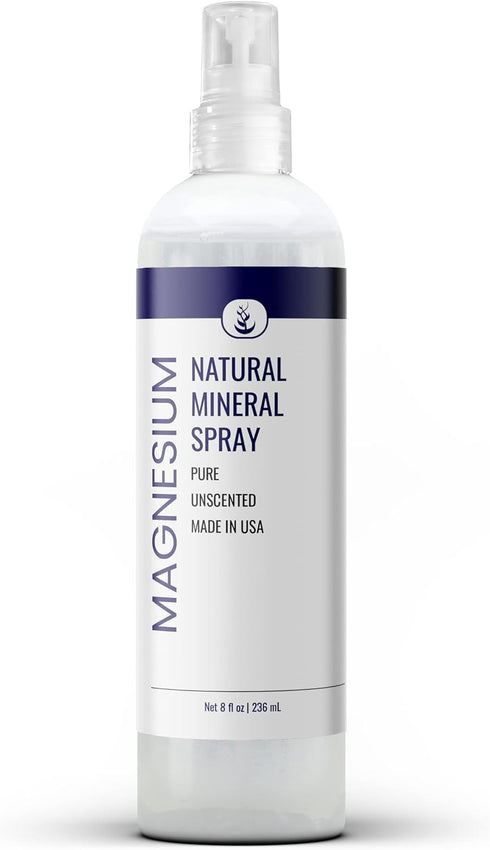 Pure Original Ingredients Magnesium Oil Spray, 8 fl oz, Pure & Unscented, Made in USA