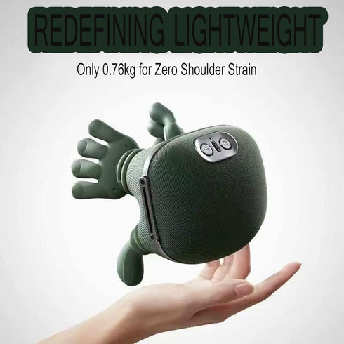 TruRim 4D 1 Set) Neck Massager with Heat, Electric Deep Tissue Kneading Massage,Wireless Deep Tissue Massage