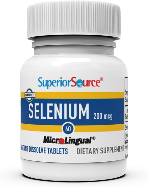 Superior Source Selenium 200 mcg Nutritional Supplements, 60 Count