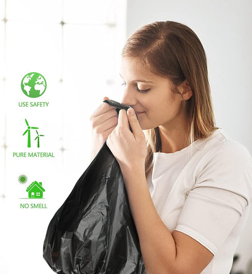 1.2 Gallon Strong Trash Bags, 80 Counts, Garbage Bags for Bathroom Bin Liners, Small Plastic Bags for Home