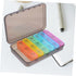 Weekly Large Capacity Pill Organizer Portable Medication Dispenser for Daily Use Moisture Travel Case for Easy Storage