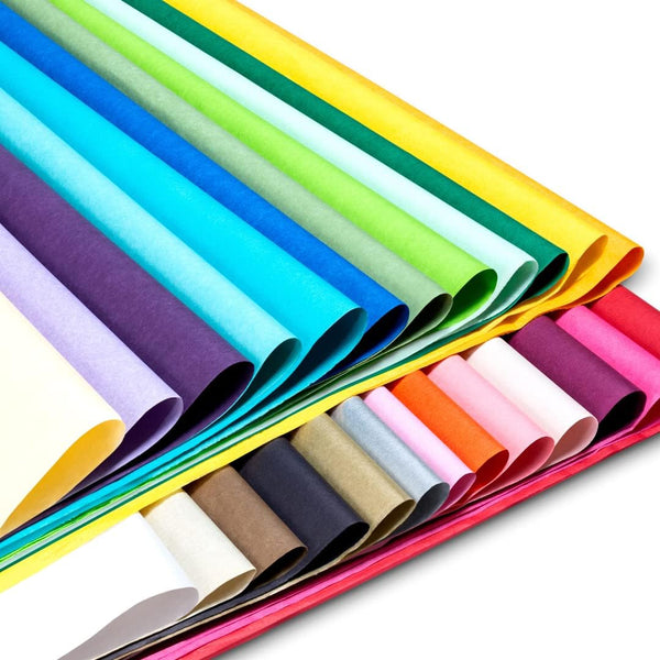 120 Sheets Colored Tissue Paper for Gift Bags, 25 Assorted Colors, 20 X 26 Sheets for Gift Wrapping