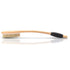 OWIIZI Wooden Curved Bath Brush with Long Handle - Antiskid Shower Brush for Exfoliating, Natural Bristle