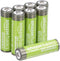 Amazon Basics 8-Pack Rechargeable AA NiMH Batteries, 2400 mAh, Pre-Charged, Recharge up to 400x