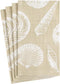 Caspari Shells Paper Guest Towel Napkins in Sand - Two Packs of