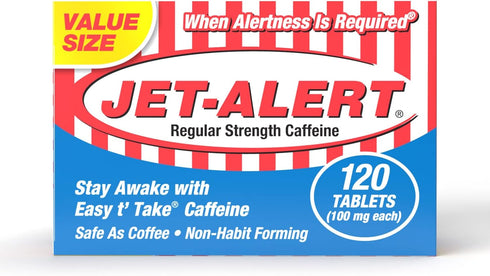 Jet-Alert 100 MG Each Caffeine Tab 120 Count