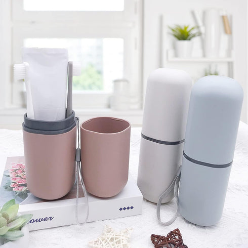 Toothbrush Travel Case, Travel Toothbrush Holder Portable Toothbrush Toothpaste Storage Container for Traveling