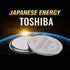 Toshiba CR1616 3V Lithium Coin Cell Battery, Pack of 5