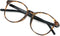 VisionGlobal Blue Light Blocking Glasses for Women/Men, Anti Eyestrain, Stylish Oval Frame, Tortoise, +1.75