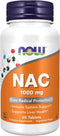 NOW Supplements NAC 1,000 mg - Free Radical Protection, 60 Tablets