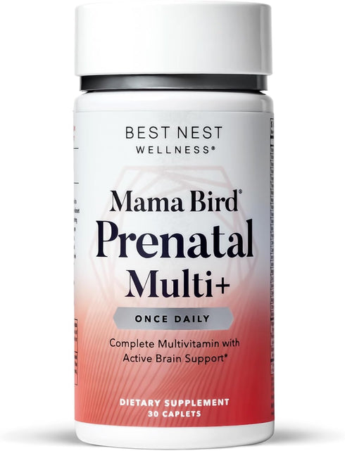 Best Nest Wellness Mama Bird Prenatal Vitamin - Vegan Prenatal Vitamins for Women with Methylfolate (Folic Acid) &