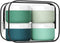 Travel Containers for Toiletries, 2oz Silicone Cream Jars BPA Free, TSA Approved Leak-proof Travel Essentials (4 Pack)