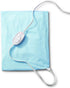 Sunbeam Heating Pad for Back, Neck, and Shoulder Pain Relief, 12 x 15", Blue with Sponge for Moist Heating Option