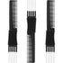 Leinuosen 3 Pack Carbon Lift Teasing Combs, Hair Pick Comb for Women Hair Styling (Black)