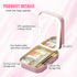 Travel Makeup Bag with LED Light Up Mirror, Waterproof Cosmetic Bag Train Case, Portable Makeup Box for Women Girls