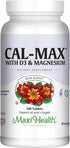 Maxi Health Calcium Magnesium Supplement with Vitamin D3 & Boron | 180 Tablets | Kosher Bone Health & Nighttime Formula