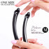 RC ROCHE ORNAMENT 6 Pcs Banana Hair Clip - Thin Hair Fine Ponytail Maker, No Slip Small Hair Claw Clips (Medium Black)