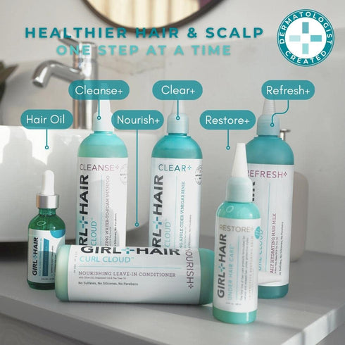 G+H REFRESH+ Daily Hydrating Hair Milk 10.1 Fl Oz, Deep Hydration with Aloe Vera, Biotin, & Coconut Water for Dry Hair