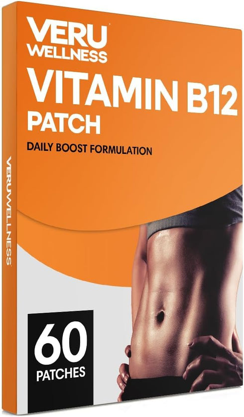 Veru Wellness B12 Energy Patch, Natural Self Adhesive Time Release Patch, Garcinia (60 Days)
