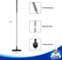 MR.SIGA Heavy Duty Grout Scrub Brush with Long Handle, Tile Scrub Brush for Cleaning