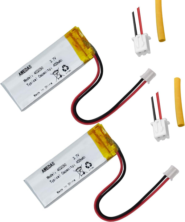 402050 Battery Compatible for Multiple Devices, 402050 Replacement Batteries with PH 2.54 JST Connector