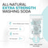SKY HIGH SUDS 2 packaging Pounds All-Natural Washing Soda (Soda Ash), Product of the USA. Recyclable and Reusable Bag