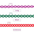 1 Roll/15Ft Orthodontic Dental Elastic Power Chains, Ultra Power Rubber Chain Long Short Closed (Violet)