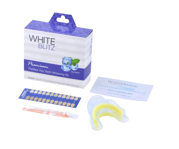 Whiter Image White Blitz Prefilled Teeth Whitening Kit with Vacuum-Sealed Tray, Teeth Whitening Gel
