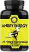 Angry Supplements Angry Energy Caffeine Capsules: All Natural Non-GMO Energy Booster for Stamina & Focus