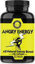 Angry Supplements Angry Energy Caffeine Capsules: All Natural Non-GMO Energy Booster for Stamina & Focus
