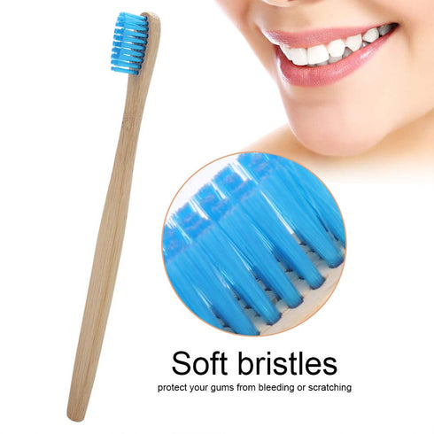 Toothbrush Soft Nylon, 6 Colors Recyclable for Oral Care (Blue)