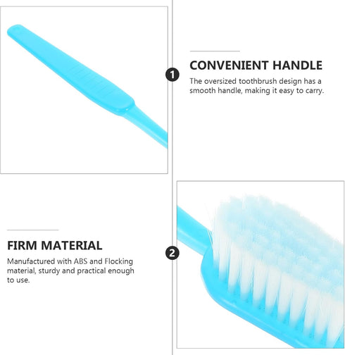 ibasenice Giant Toothbrush Prop, Oversized Demonstration Toothbrush for Halloween Party Decor, Sky-blue