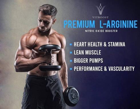 Extra Strength L Arginine Capsule 1500mg - Nitric Oxide Supplements for Muscle, Stamina, Energy & Vascularity