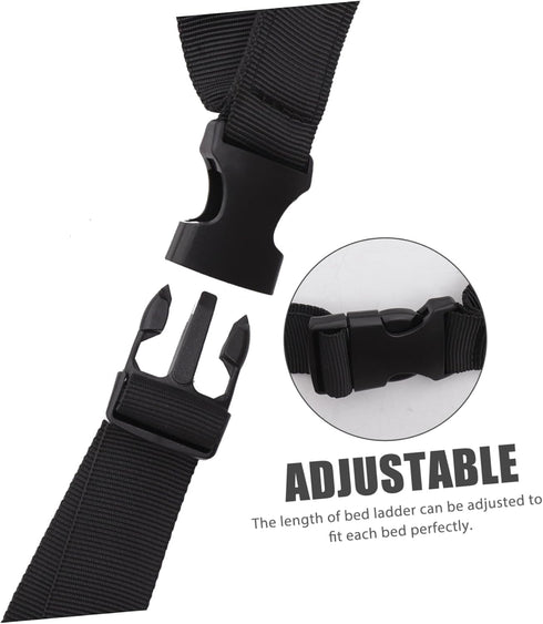 Seniors Bed Ladder Assist Belt Adjustable Pull up Strap for Elderly Disabled Easy Install Use Comfortable Grip