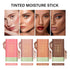 Multi-Use Makeup Blush Stick, Tinted Solid Blush Stick for Facial Contouring, Waterproof Moisturizer Stick (1#Warm Glow)