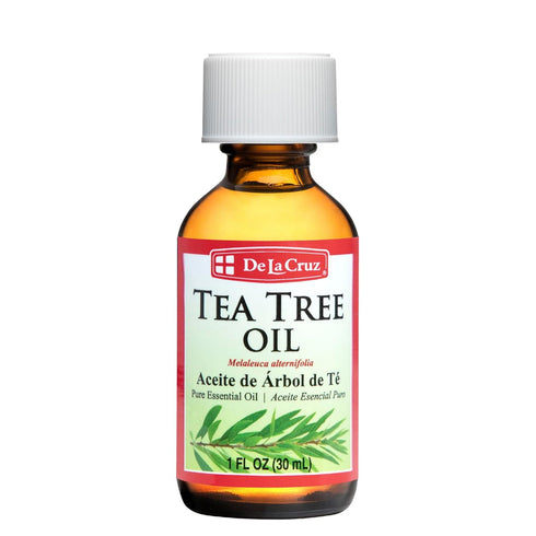 De La Cruz 100% Pure Tea Tree Essential Oil, Steam Distilled for Aromatherapy, 1 FL OZ (30 mL)