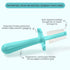 grabease Baby Finger Toothbrush for Infants & Toddlers, BPA-Free Silicone Baby Toothbrush, 1 Pack, Teal