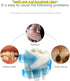 VIDECOR 360 Adult Smart U Shape Degrees Sonic Electric Toothbrush Silicone Automatic Travel U-Shaped Toothbrush,Blue
