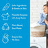 Molly’s Suds Laundry Detergent Sheets - Gentle on Sensitive Skin, Powerful Plant-Based Enzymes, 70 Loads (Peppermint)