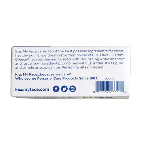 Kiss My Face Olive Oil & Lavender Bar Soap, 8 oz
