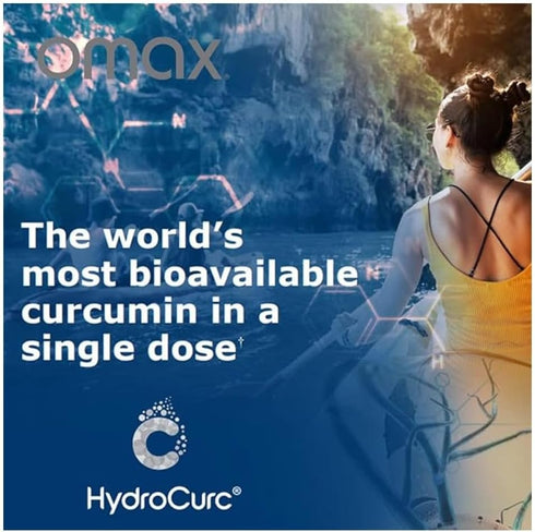 Omax3 2 Pack - HydroCurc Turmeric Curcumin Softgels, Highly Bioavailable MCT Oil Nanoparticle for Potency & Absorption