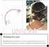 Unicra Wedding Crystal Hair Comb, Bridal Headpiece Accessories for Brides (Rose Gold)