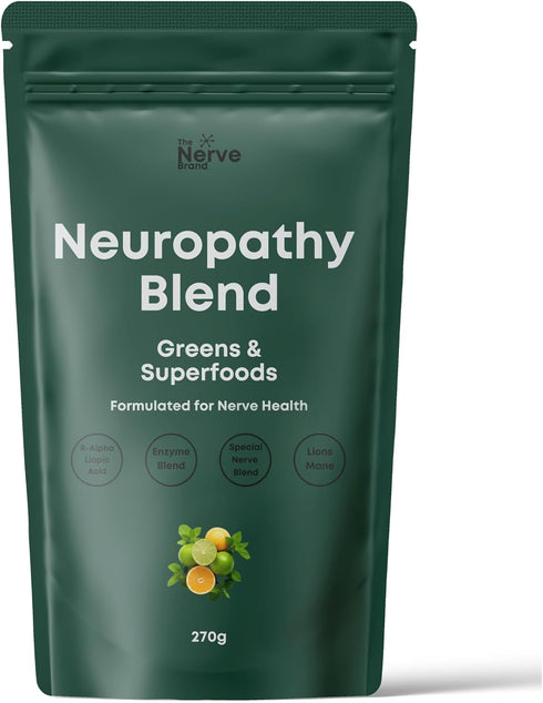 Neuropathy Superfood Blend Greens Powder for Peripheral Neuropathy with 600mg of R Alpha Lipoic Acid