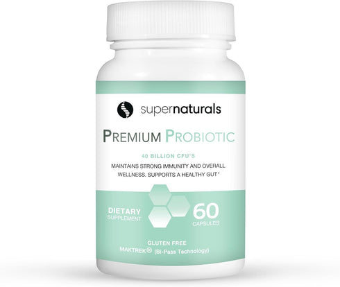 JLM NUTRITIONALS Super Naturals Health - Premium Probiotics 40 Billion CFU with MAKTrek Bypass Technology - 60 ct
