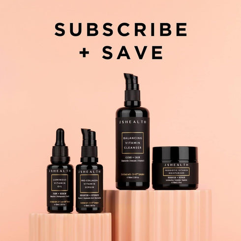 JSHealth Vitamin C Serum for Face, Brightening Hyaluronic Acid Anti-Aging Serum, Hydrating Facial Serum with Niacinamide